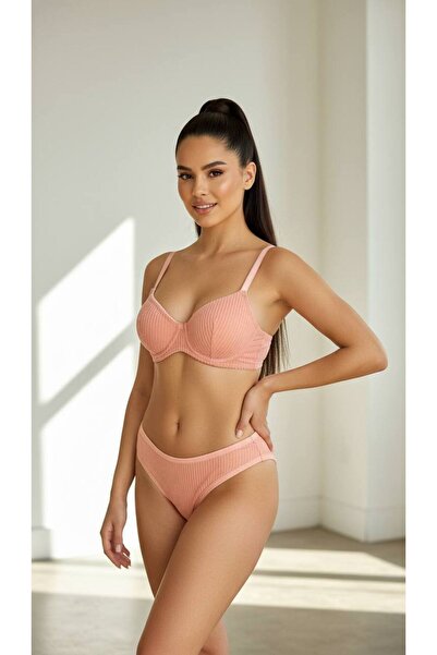 Feruzdesign Pink Dali Cotton Underwire Set