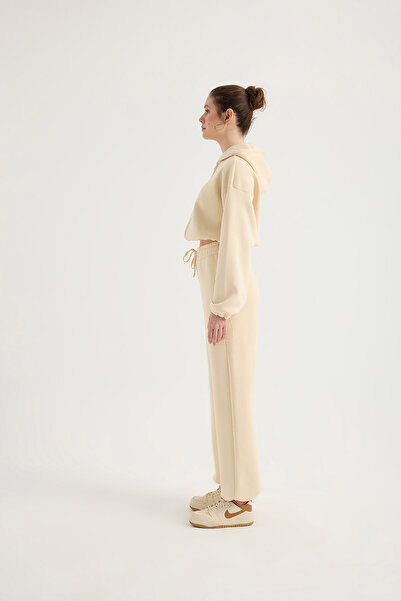 SEVİLEN Zip Hoodie Set with Stopper Detail