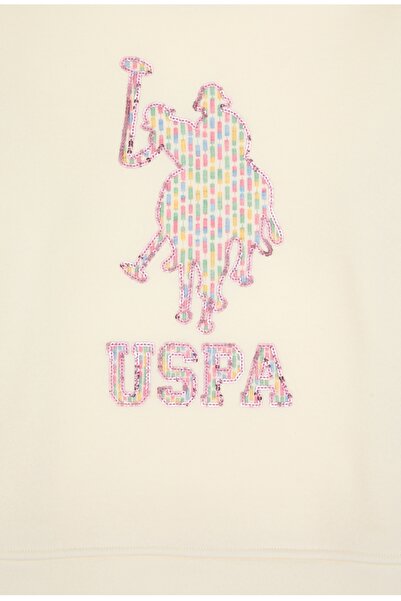 U.S. Polo Assn. U.S. Polo Assn. Girl's Printed Regular Fit Sweatshirt