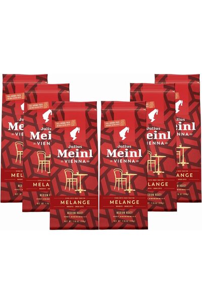 Julius Meinl قهوة فيينا ميلانج المطحونة، تحميص متوسط، كثافة 7، 220 غرام - عبو...
