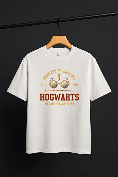 karikatürstore Hogwarts Kaliteli Baskılı Tişört