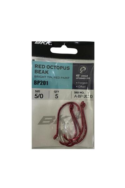 BKK Red Octopus Beak No:5/0 Olta İğnesi 5 Adet