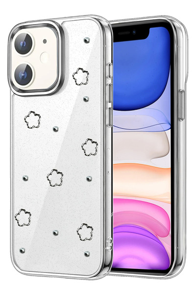 NewFace غطاء SPTRNS لهاتف Apple iPhone 12 بنمط فيونكة - (02718) نمط 8