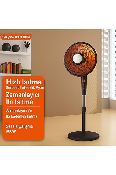ATLT ATLANTİS 1100 w VANTİLATÖR TİPİ AYAKLI TASARUFLLU SÜPER ISI SERAMİK GÜNE...