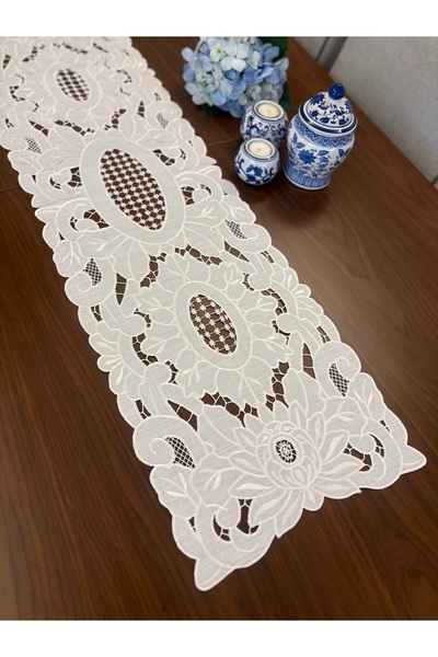 Denef Home Covoraș antic Holework 1 bucată - Culoare crem, 34x118 cm