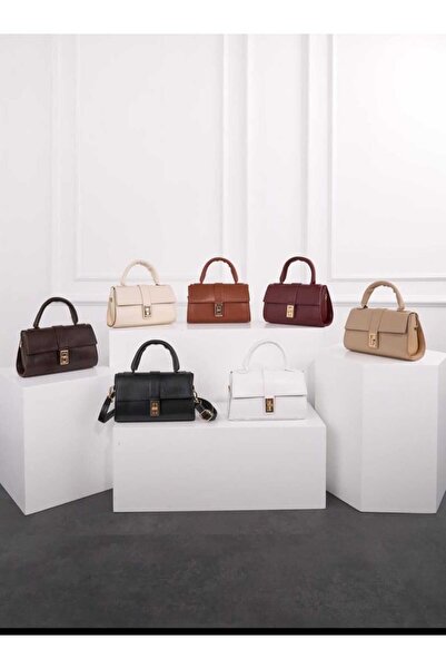 ÖZÜM TAKI Women's Shoulder and Arm Crossbody Bag Light Brown