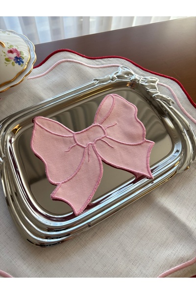 Denef Home Șervețel de cocktail cu fundă, suport pentru pahare, șervețel de p...