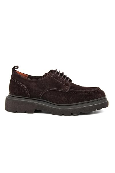 Freefoot 54083 Men's Classic Shoes - Dark Brown Nubuck