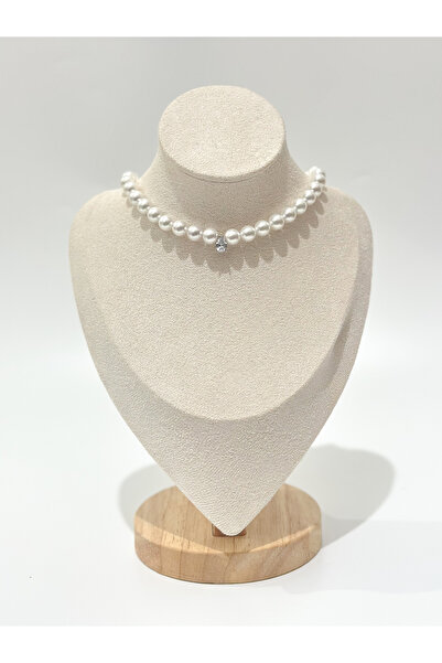 Zey Jewellery Bella Choker İnci Kolye - Tasma İnci Kolye
