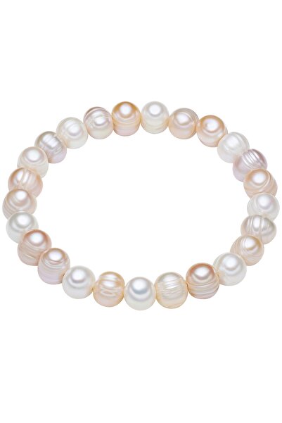 Lulu & Jane Perlenarmband Armband Süßwasser-Zuchtperle multicolor