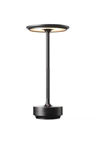 OEM Lampa LED metalica, fara fir, Touch Control, 3 Tipuri de Iluminare, Reincarcabila USB-C, Negru