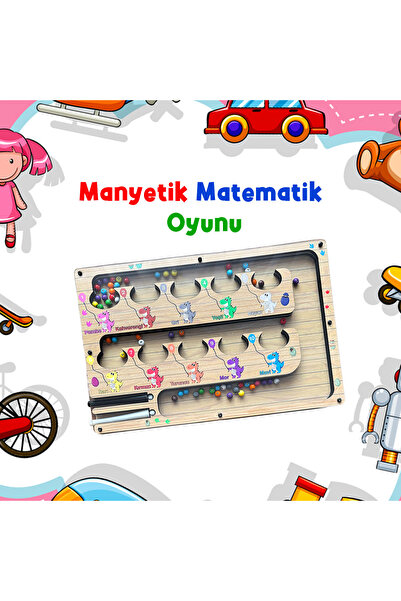 TİNEKE HOME Manyetik Eğitici Renkli Sayma ve Eşleştirme Labirenti Eğitim Oyun...