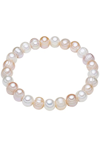 Lulu & Jane Perlenarmband Armband Süßwasser-Zuchtperle multicolor