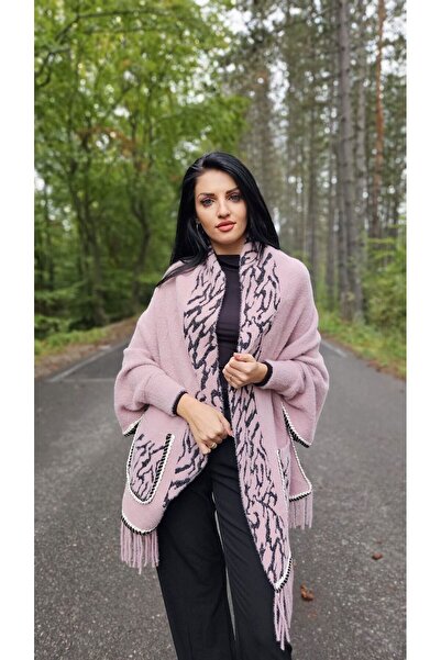 fara marca Lightweight cape with decorative details