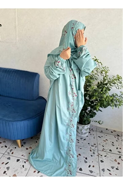 Without a mark شرشف صلاة ناعم ومريح للغاية مطرز برسومات زهور صغيره مكون من قط...