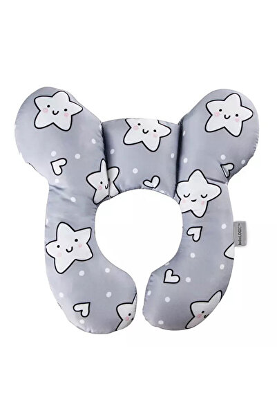 bebeLOGIC Perna voiaj copii, sustinere cap si gat, 0-24 luni, model stelute, ...