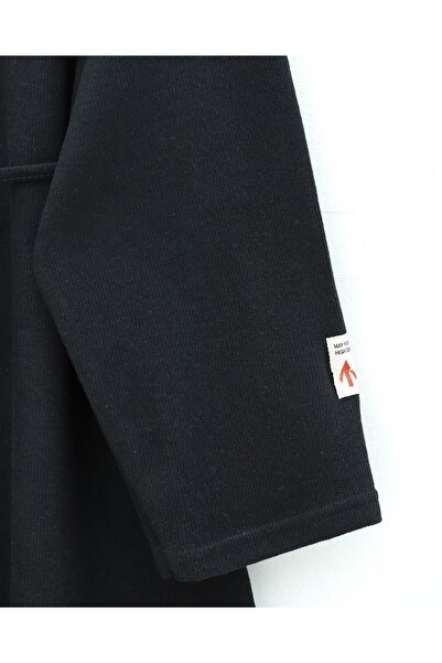 Modamorfo Tie Waist Round Neck Thessaloniki Dress -Black