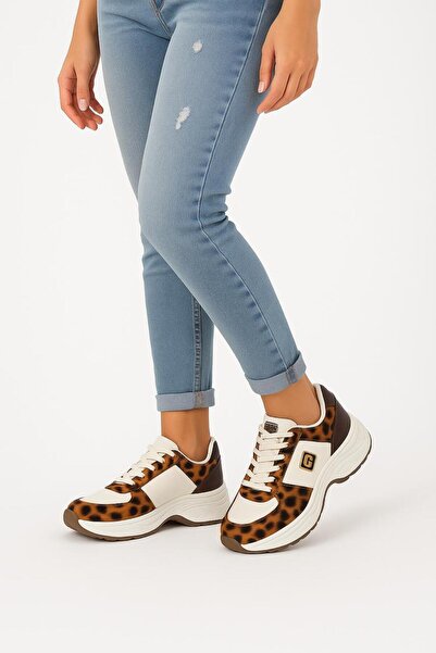 Generic Women’s Chunky Leopard Print Sneakers – Casual Fashion Sports Shoes for Ladies