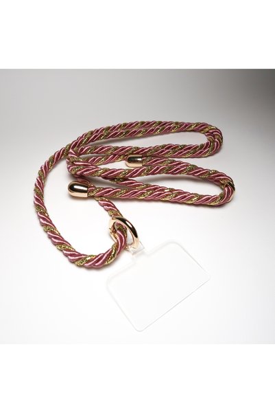 HOJA Store Phone Strap Compatible with All Phones - Lanyard Strap Pink Gold