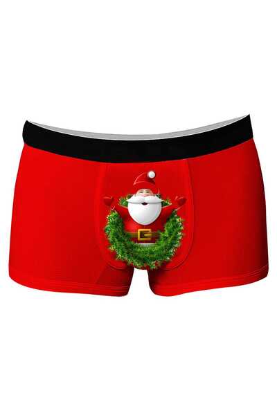 Onudabunuda 3d Baskılı Erkek Boxer - Yılbası9