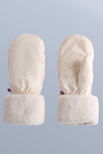 Oysho Padded sheepskin mittens