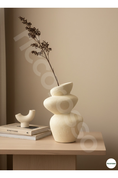 Riccorosso Modern Bohem Seramik Vazo - Dekoratif Masa & Konsol Vazo