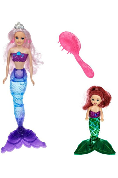 THK ® Interactive Toy, Bettty Mermaid Doll with Color-Changing Tail Accessories & The Little Mermaid