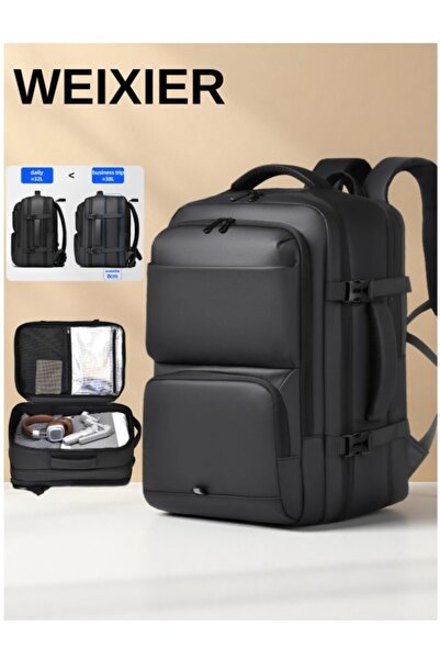 Weixier 3-in-1 Backpack, Handbag, and Shoulder Bag - Expandable Travel Bag - Water-Resistant Bag - Large Capacity 38L Business Bag