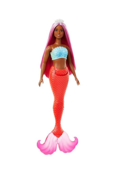 THK ® Jucărie interactivă, Păpușă sirenă, 32 cm, Roșu