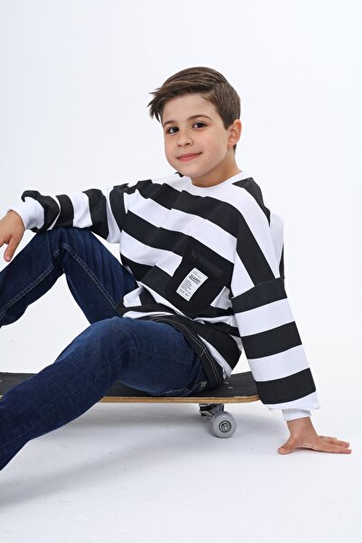 Toontoy Boy's Striped Sweatshirt
