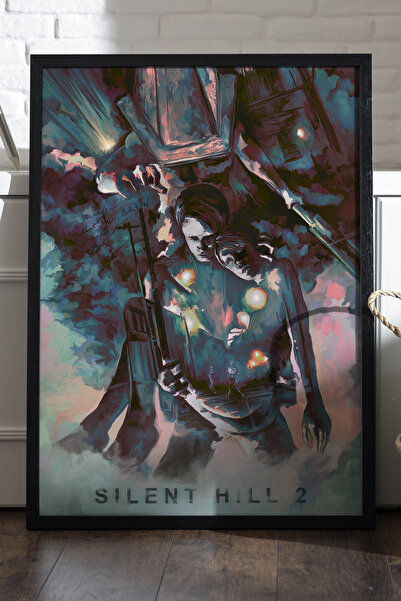 Duvarda Silent Hilll Αφίσα με Μαύρο Ξύλινο Πλαίσιο, Διακοσμητικός Πίνακας Τοί...