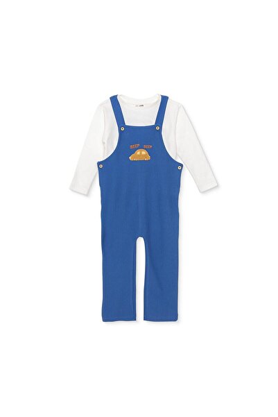 ebebek Hello Baby HelloBaby Erkek Bebek Salopet-Sweatshirt Fitilli Kadife Örm...