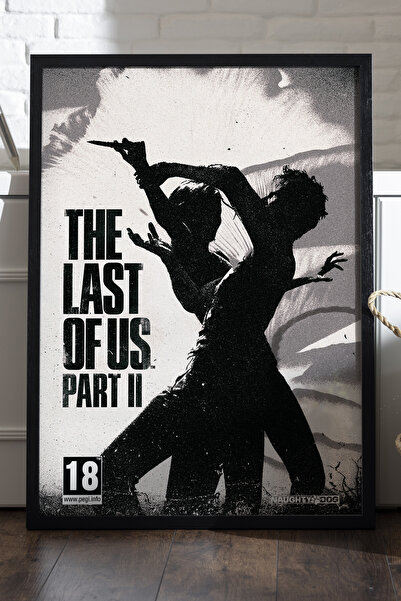 Duvarda Poster cu ramă din lemn negru The Last Of Us, pictură decorativă de p...