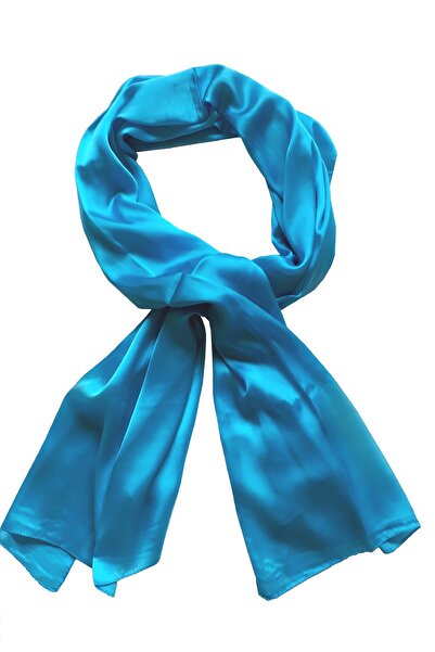 Lakshmi Silk scarf shop, turquoise, 160 x 60 cm