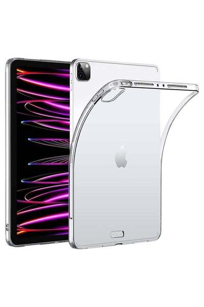 PopZa SmartGrist Clear Case for iPad Pro 12.9 (6th/5th/4th Gen) - Supports Apple Pencil 2nd Gen Charging