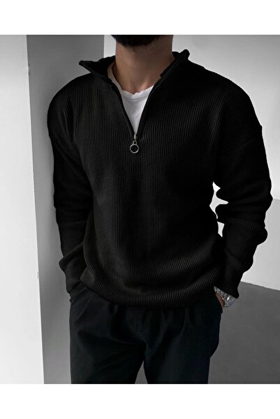 Butik Men's Sweater Half Zipper Detailed Knitwear