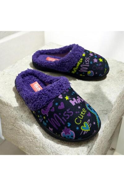 GEZER New Season Furry Children's Carpet Slippers Winter Carpet Slippers with Fur Inside