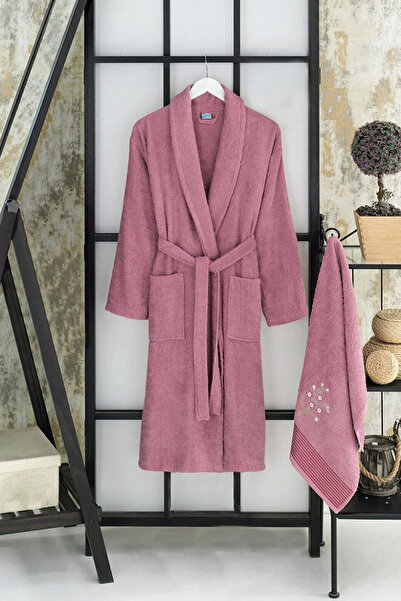 HRN Textile Unisex Cotton Bathrobe & Towel Set – Soft, Absorbent
