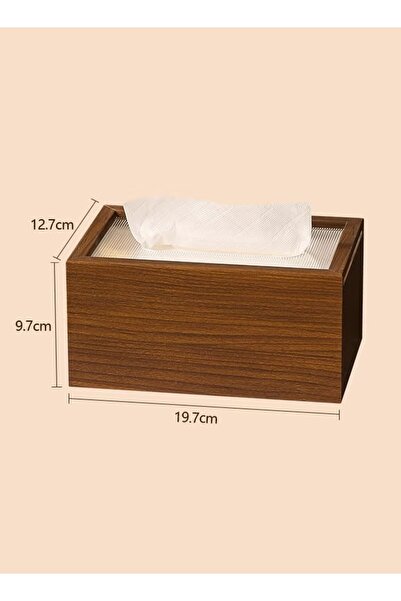 Generic Tissue Paper Box Wooden Tissue Box Holder Tissue Case Dispenser for Home/Office/Car Decoration