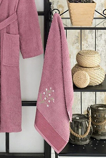 HRN Textile Unisex Cotton Bathrobe & Towel Set – Soft, Absorbent