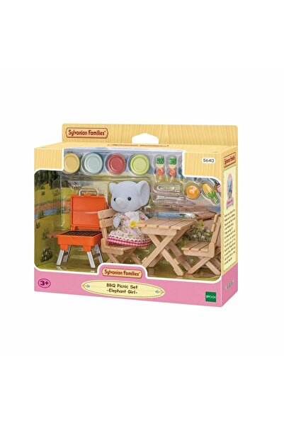 SYLVANIAN FAMILIES 5640 مجموعة نزهة الفيل والشواء للأطفال +3 سنوات