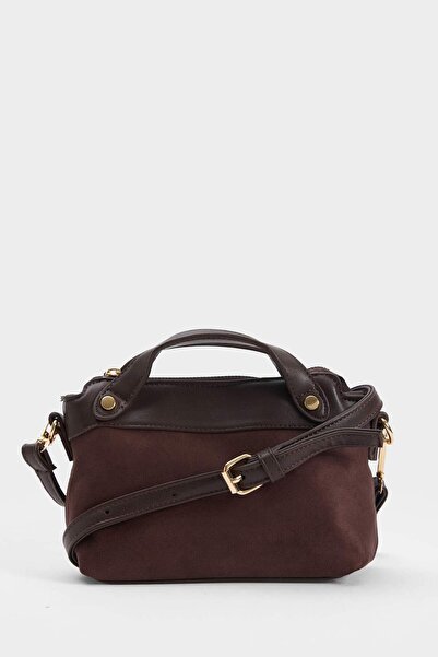 DeFacto Women's Suede Crossbody Bag F1562Axns