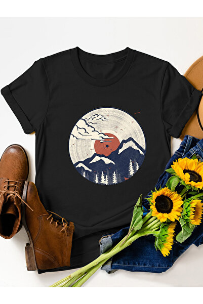 FridayIn Female Street style Round neck Printing Basic fitness T-shirt