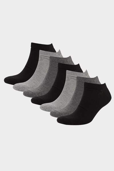 DeFacto Men's 7-Pack Cotton Booties Socks F2151Axns