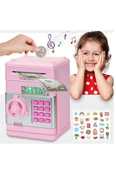Generic Gy Bank Money Saving ATM Toy for Kids, Pink (Ages 5–12)