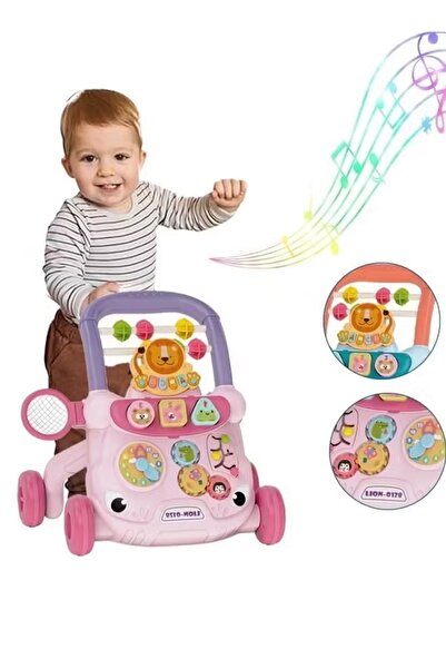 Generic Baby Walker Push Walker Anti-Rollover Walker Multifunctional Game Panel Toy Baby Activity Center