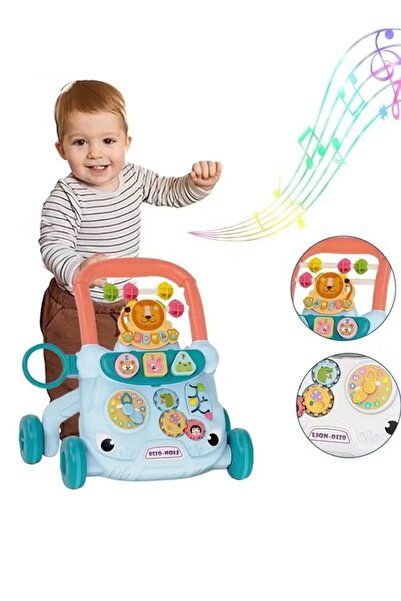 Generic Baby Walker Push Walker Anti-Rollover Walker Multifunctional Game Panel Toy Baby Activity Center