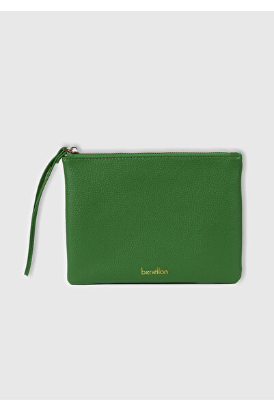 United Colors of Benetton Unisex Green Clutch Bag