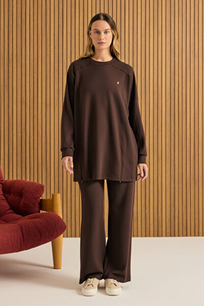 Aker Beli Lastikli Örme Pantolon