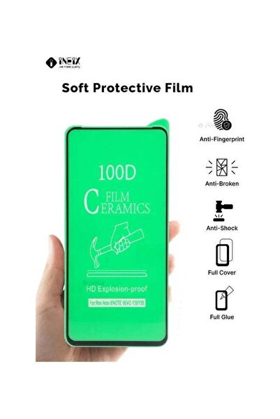 ineix واقي شاشة مرن من السيراميك عالي الدقة مكون من 3 قطع لهاتف شاومي مي نوت 9